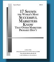17 Secrets the World's Most Success Marketers Know Book